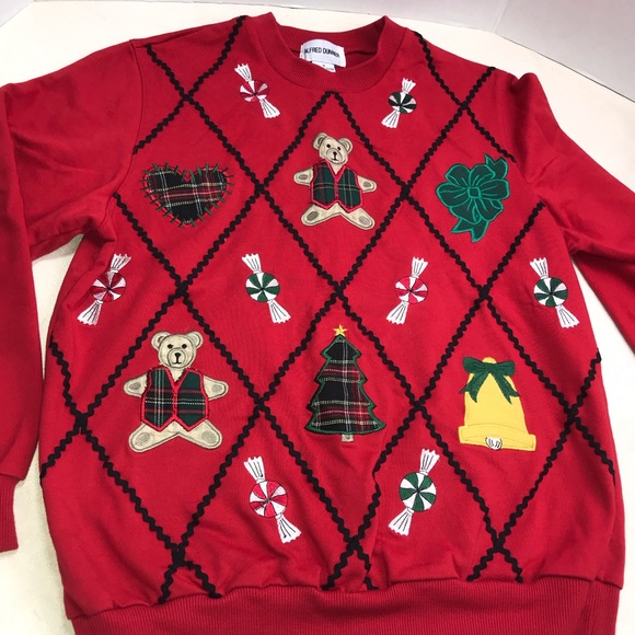alfred dunner christmas sweatshirts